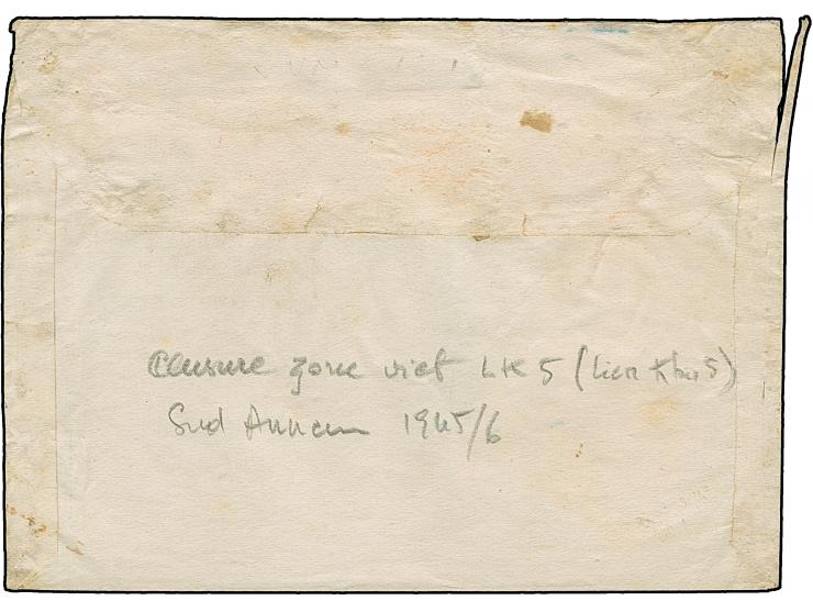 1951, Ho Chi Minh 2 d. brown, type I, fresh colours, tied by cds. “QUANG TRI VIETNAM” to small envelope to a city in the Quan