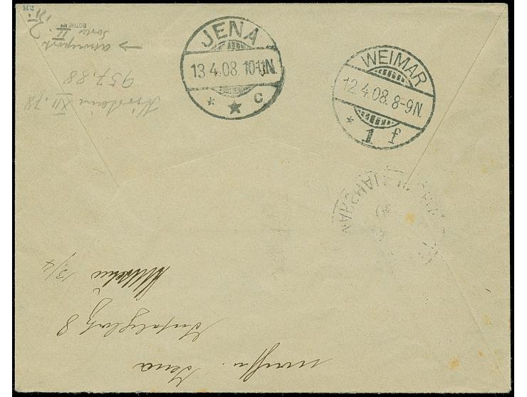 “Arno 13/1.08” handschriftliche Entwertung mit übergehendem Stempel “JALUIT MARSHALL-INSELN 28.2.00” jeweils auf Kaiseryacht 