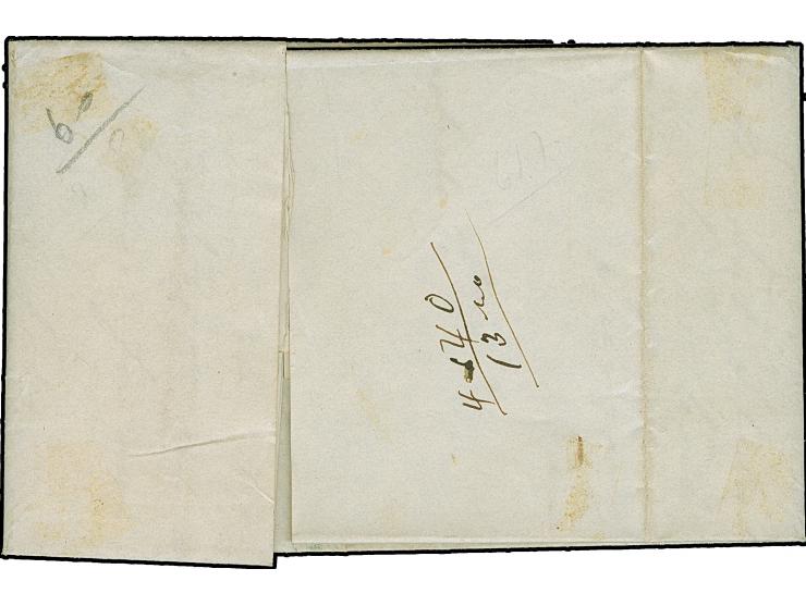 “AGENZIA DEL LLOYD AUSTRIACO GALATZ” auf Faltbrief nach Konstantinopel