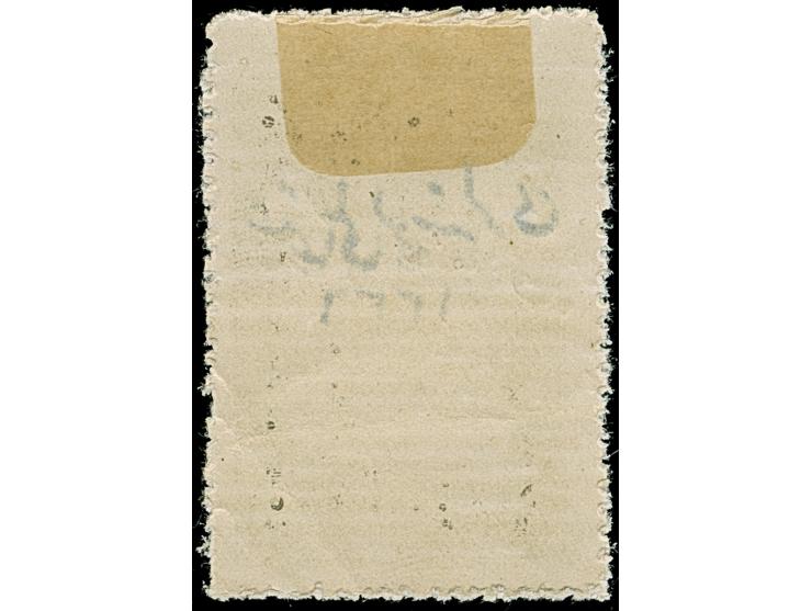 1920, Turkey in Asia: Theatre Tax Fiscal 20 pa. black, overprint in type II handstamped in black on thick white paper, unused