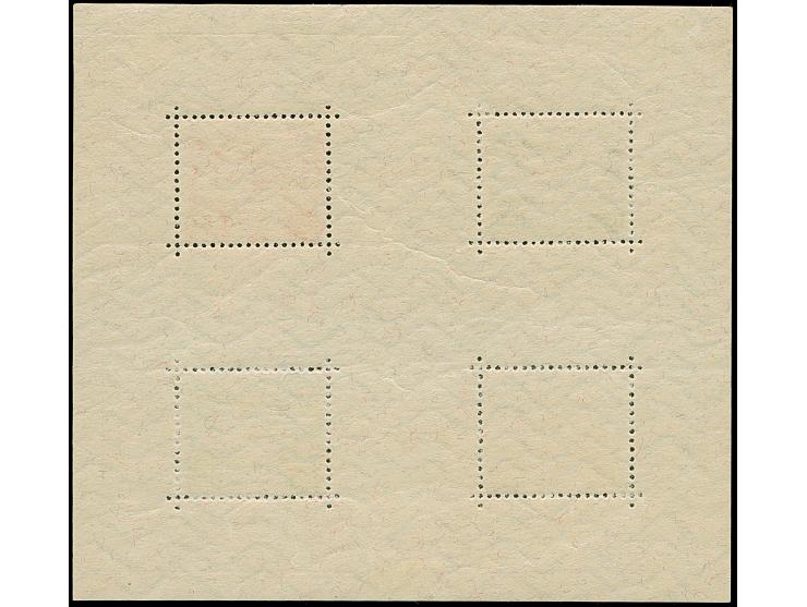 1934, Airmail souvenir sheet, fresh colours, lightly hinged, vf