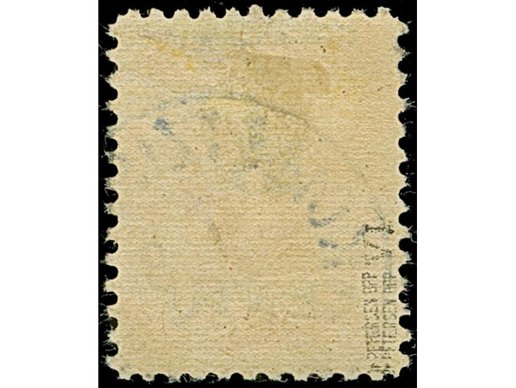 1923, 15 C. auf 25 M. lebhaftrötlichorange mit Aufdruckfehler “Wertziffer 5 von 15 dicker und mit kreisförmiger statt ovaler 