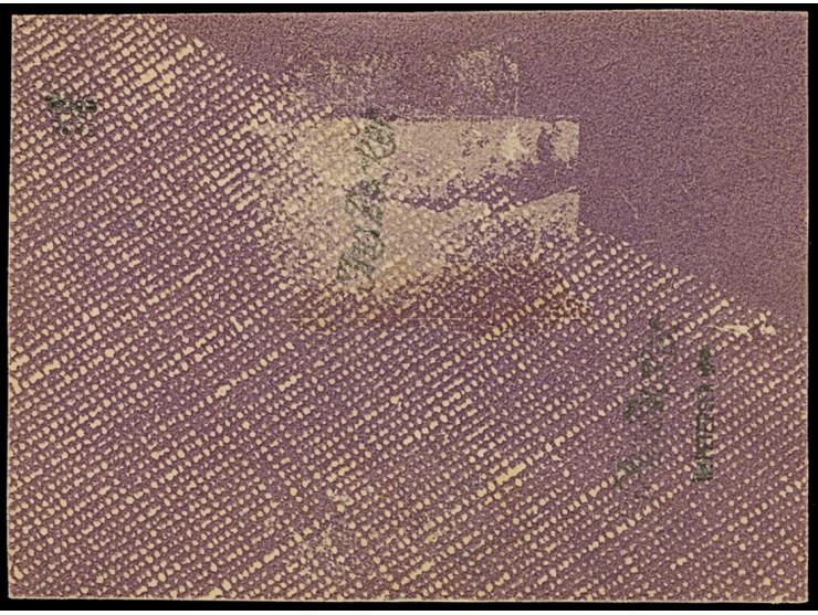 1922, 5,00 auf 2 M. auf 1 Fr. mit kopfstehendem Aufdruck “5,00”, klar mit Stempel “MEMEL **b 27.6.22” auf Briefstück. Die Mar