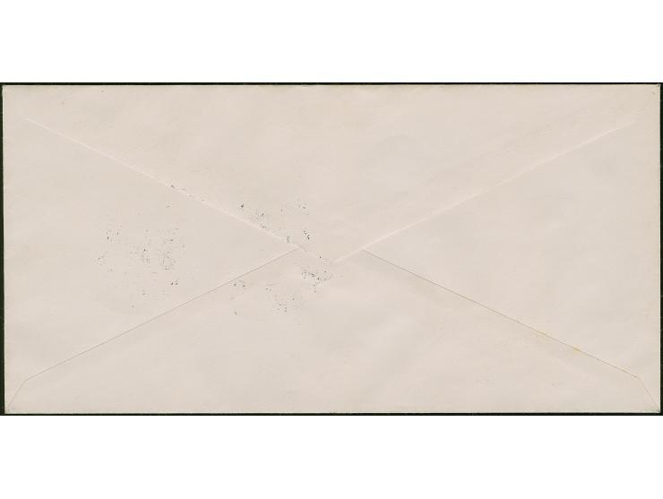 1949, Währungsgeschädigten-Block mit 10 Pfg. mit Plattenfehler “grüner Punkt rechts am Handgelenk sowie Bruch der Außenlinie 