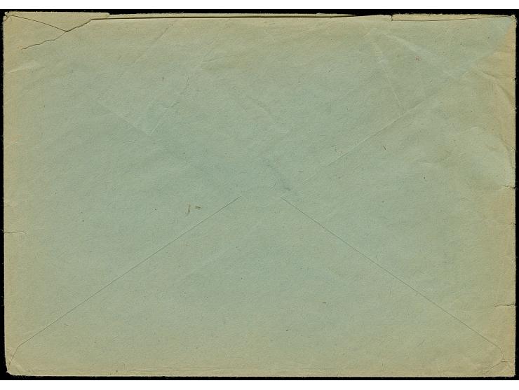 1945, Kurier-Firmenbrief mit Absenderfreistempel “BERLIN -6 3 45” mit Klebezettel-L2 “KURIERPOST WESTEN ÜBER WÜRZBURG 2” nach