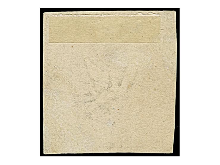 1845, Basler Taube 2½ Rp. schwarz/karmin/lebhaftblau, sehr schön farbfrisch, links unten in der äußeren Randlinie berührt, so