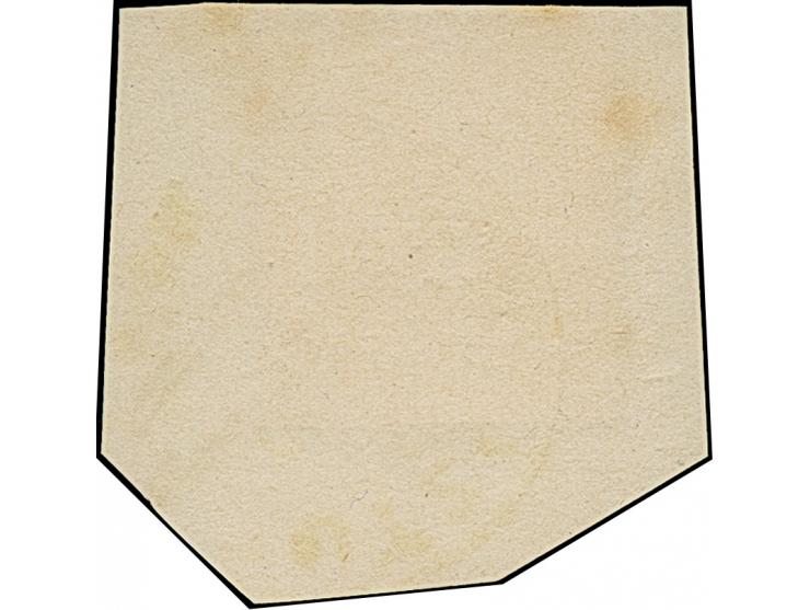 “BÜTZFLETH 16.OCTBR.” (Spalink 3) recht klar ohne Jahreszahl auf 10 Pfge auf Briefstück. Die farbfrische Marke hat unten weni