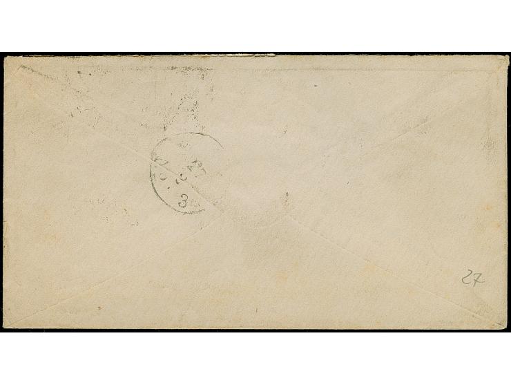 “COELN 27.2.71” (Spalink 4-6N2) recht klar auf Norddeutscher Postbezirk 1 Gr. gezähnt auf Briefkuvert nach Ahrweiler mit Ausg