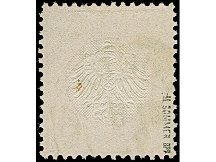 “COELN 31.8.72” (Spalink 4-6N3) klar auf loser Marke kleiner Schild 1 Gr. karmin. Die farbfrische Marke ist gut geprägt, gut 