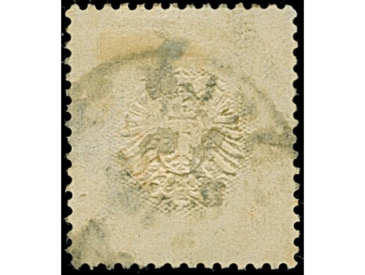 “COELN *1c 25.9.75” (Spalink 4-7Ny) recht klar auf loser Marke großer Schild 5 Gr. ockerbraun. Die farbfrische Marke ist sehr