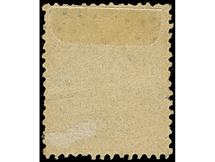 SULINA: "5099", GC in blue, clear on Napoleon lauré 40 c. orange, light bend&nbsp;