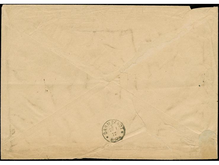 “COELN *1a 27.1.77” (Spalink 4-13y2) zweimal klar auf großformatigem Nachnahme-Vordruckbrief mit Tax-Vermerk “1950/90” und vi