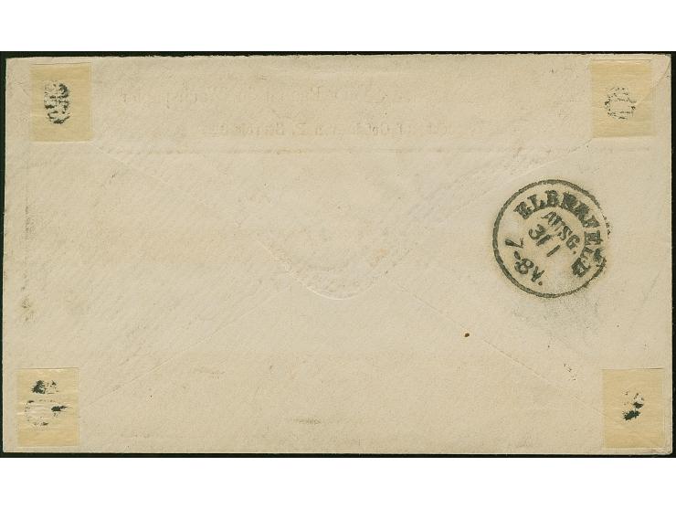 “CREFELD 30.JAN.73” (Spalink 6-4) zweimal klar auf großer Schild 1 und 2 Gr. als tarifgerechte Frankatur auf Paketbegleitbrie