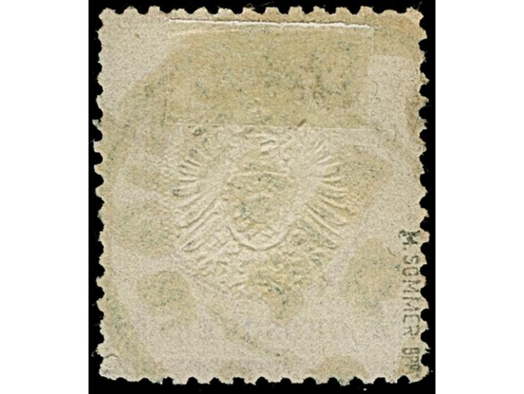 “DANZIG NI 15.APRIL.73” (Spalink 7-1) klar auf loser Marke großer Schild 1 Gr. karmin. Die farbfrische Marke ist gut geprägt 