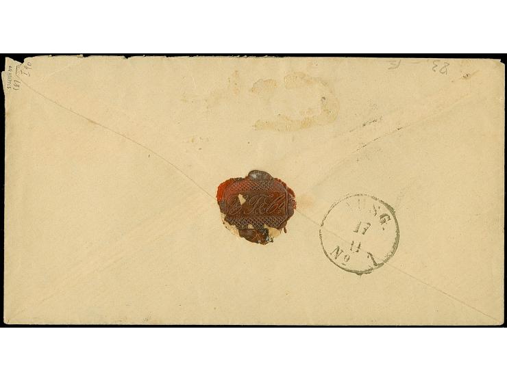 “DEMMIN 15.NOVBR.71” (Spalink 8) klar auf Norddeutscher Postbezirk 2 Gr. gezähnt auf Paketbegleitbriefkuvert für ein 4 Pfund 