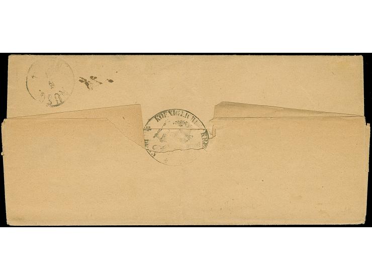 “DEMMIN 4.MARZ.78” (Spalink 8) zweimal recht klar auf 10 Pfge mattrosa und 20 Pfge dunkelultramarin als tarifgerechte Frankat