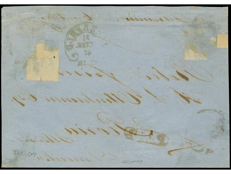 “ELBERFELD 31.OCTBR.67” (Spalink 12-3) zweimal recht klar auf Preußen Innendienst-Marke 10 Sgr. und Freimarke Wappen 3 Sgr. o