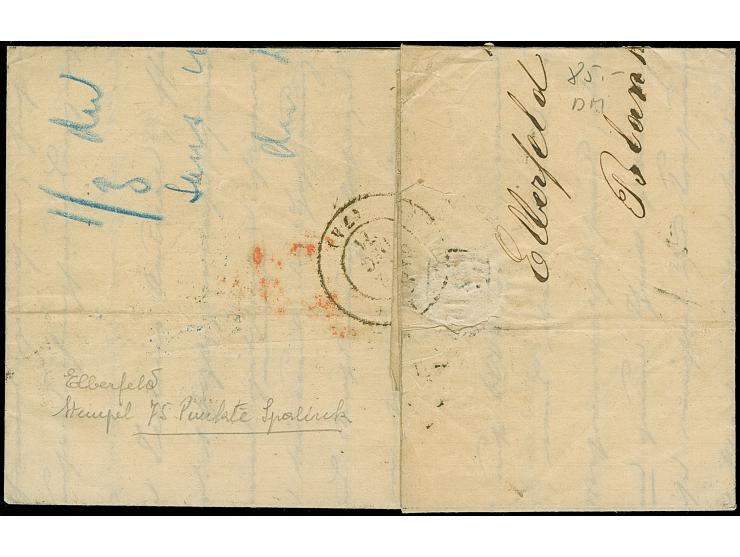 “ELBERFELD 1.DECBR.71” (Spalink 12-4) mehrfach klar auf Norddeutscher Postbezirk ½ Gr., 1 Gr. und 2 Gr. gezähnt als tarifgere