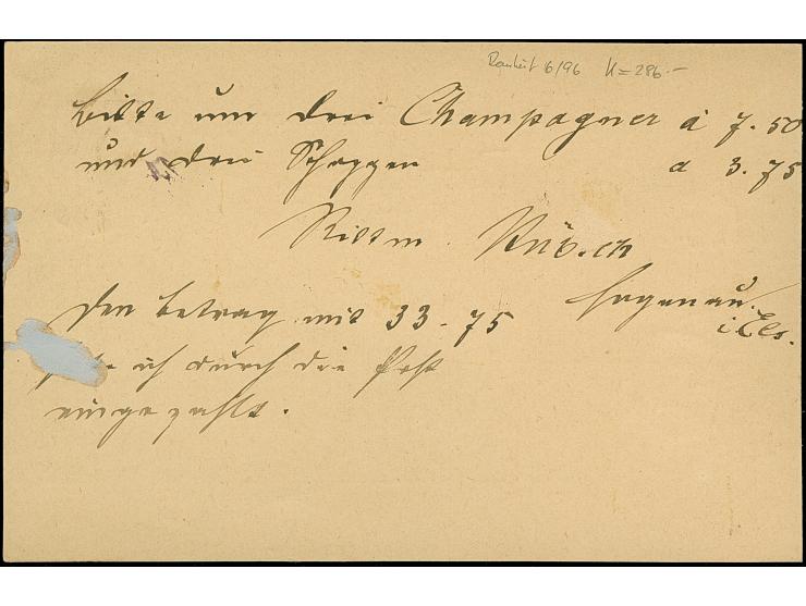 “HAGENAU I. ELS. 6.DECBR.79” (Spalink 16) klar auf Ganzsachenkarte 5 Pfge nach Köln. Die Karte links mit Leimflecken, ansonst