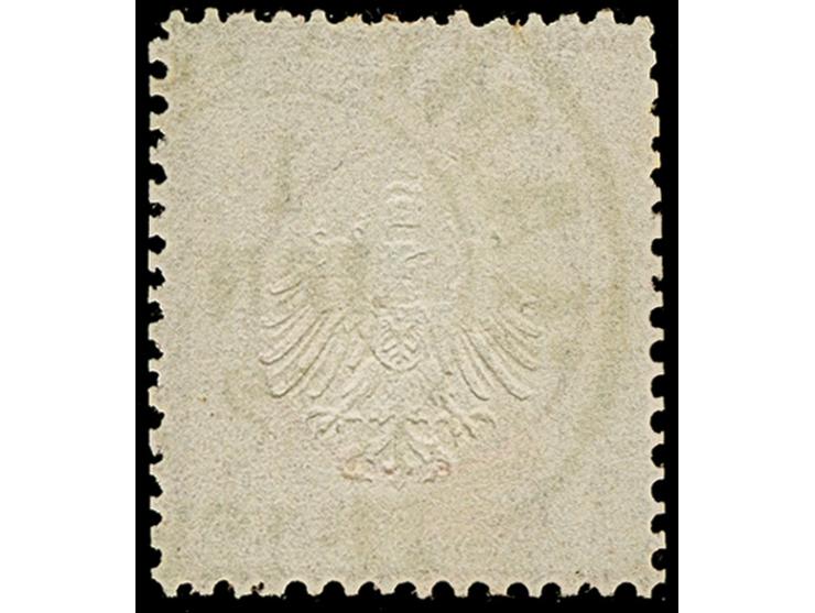 “HAMBURG I.A. 1.JAN.72” (Spalink 17-4) sehr klar auf loser Marke kleiner Schild 1 Gr. karmin. Die farbfrische Marke ist sehr 