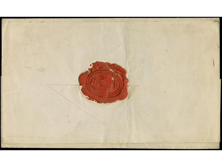 “KÖNIGSBERG i. PR. P.A. OST BHF. 15.JAN.75” (Spalink 20-2) mehrfach klar auf drei Einzelmarken großer Schild 2 Gr. ultramarin