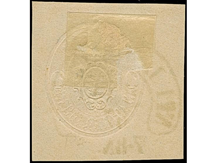 “LEIPZIG No. 1 28.12.67” (Spalink 21-1) kompletter und klarer Abschlag auf breitrandigem Ganzsachen-Ausschnitt Wappe 1 Ngr., 