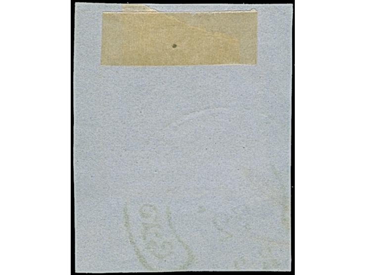 “LÜBECK 1.1.72” (Spanik 22-2) sehr klar und fast komplett auf kleiner Schild ⅓ Gr. gelblichgrün auf Briefstück. Die farbfrisc