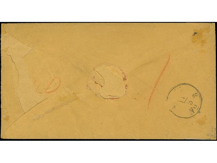 “MAGDEBURG 13.MÄRZ.68” (Spalink 23) mehrfach klar auf drei Einzelmarken Norddeutscher Postbezirk 1 Gr. durchstochen als tarif