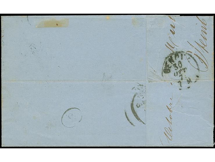 “MÜHLHAUSEN i. ELS. 27.OCTBR.71” (Spalink 26-1) klar auf waagerechtem Paar Elsaß-Lothringen 20 C. mit Netzwert Spitzen nach o