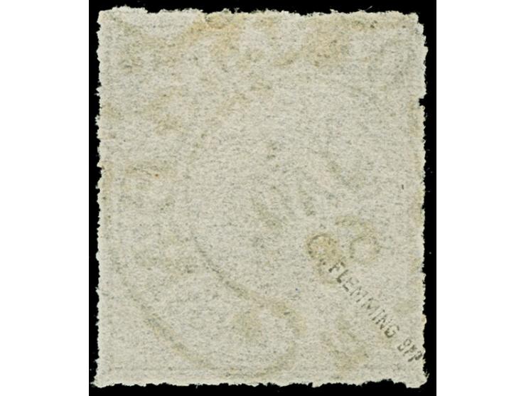 “SOLINGEN 1.JAN.68” (Spalink 34-2) klar auf loser Marke 5 Gr. durchstochen. Die farbfrische Marke hat einen unregelmäßigen Du