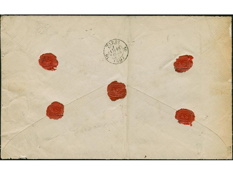 “STRASSBURG i. ELS 16.APRIL.73” (Spalink 36-3) recht klar mehrfach auf kleiner Schild 5 Gr. im kleinen Format mit Plattenfehl