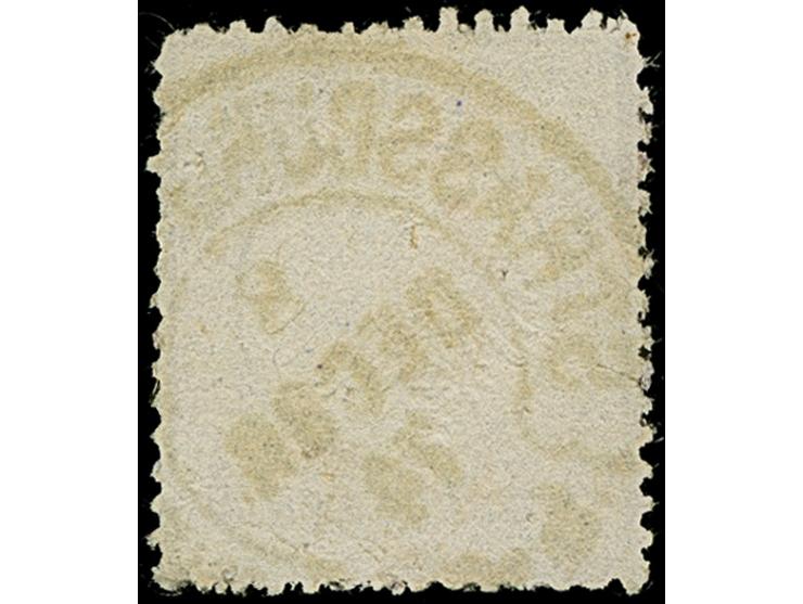 “STRASSBURG i. ELS. BHF. 8.DECBR.74” (Spalink 36-4) klar auf loser Marke kleiner Schild ¼ Gr. violett. Die farbfrische Marke 