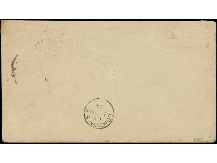 “STRASSBURG i. ELS. 26.JAN.74” (Spalink 36-5) mehrfach klar auf Ganzsachenumschlag großer Schild 1 Gr. mit tarifgerechter Zuf