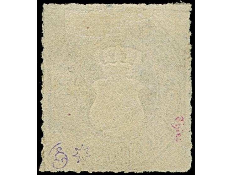 1864, 3 Sgr. ocker, leicht entwertet mit EKr. von Altstrelitz. Einwandfrei. Fotoattest Berger BPP (1997)