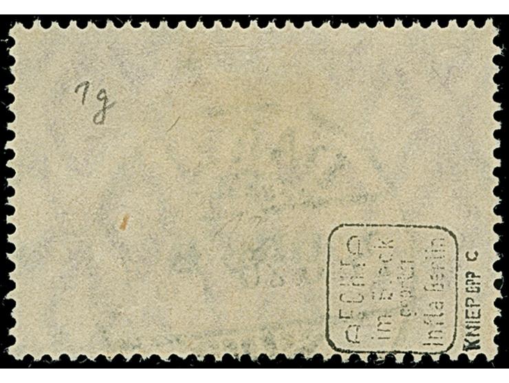 2.50 M. rosakarmin mit zeitgerechter Entwertung “DANZIG *1g 27.8.20”, in einwandfreier Erhaltung, signiert Kniep BBP und Infl