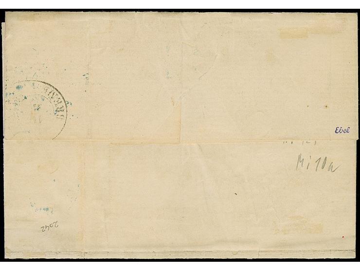 1866/67, 2 Grote gelblichorange, farbfrisch und bis auf einen geschürften Zahn einwandfrei, mit blauem “BREMEN-BAHNF 16/3 67”