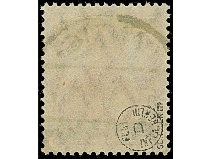 3 M. auf 7½ Pfg. mit doppeltem Netzunterdruck, dabei einmal Spitzen nach oben und einmal nach unten, mit zeitgerechter Entwer