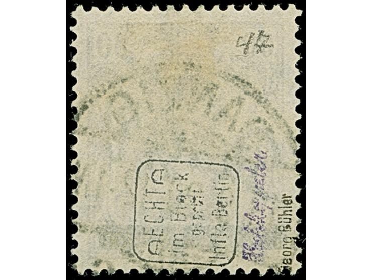 1920, großer Innendienst 60 Pfg. mit zeitgerechter Entwertung “DANZIG (*5)c 19.2.20”, in einwandfreier Erhaltung. Ein schönes