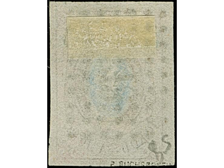 CHIGIRIN (Ukraine): 10 kopeck brown &amp; blue, good to large margins, used by upright clear central strike of &nbsp;dotted r