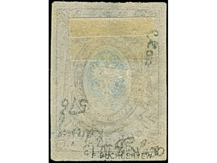 POGAR: 10 kopeck brown &amp; blue, good to large margins, used by light but clear strike of dotted rectangular “576”. Very fi