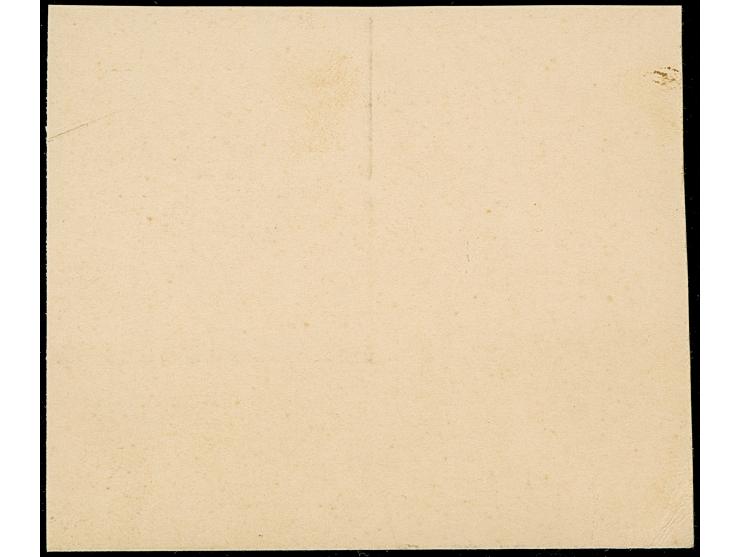 1941, Wappen 1P., Probedruck in schwarz auf ungummiertem Kartonpapier, Viererblock aus der linken unteren Bogenecke, tadellos