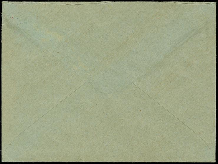 1941, Arbeiter 30 K. blau, mit kopfstehendem roten Aufdruck “PLESKAU”, sauber mit Stempel "PSKOW 8 8 41" auf portogerechtem S