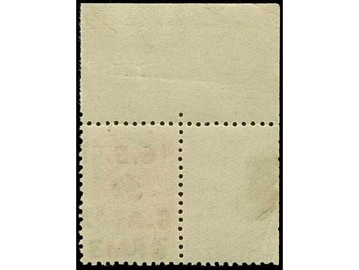 1942, Hakenkreuz 4mm: 3 Rbl. auf 60 K., linke obere Bogenecke, postfrisch, tadellos, unsigniert, Fotoattest Brunel (2013)