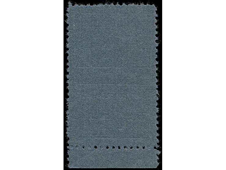 1941, 50K. im senkrechten Unterrandpaar, Typen I und II, mittig ungezähnt, ohne Gummi wie verausgabt, tadellos, sehr selten, 