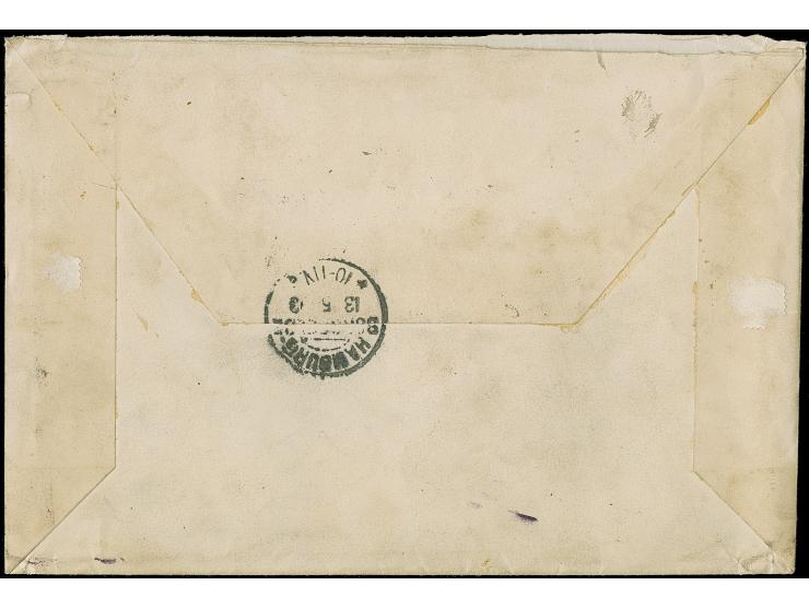 1892, Allegory 1 fr. olive/red on yellowish paper, together with additional franking including Forerunner Dubois, each neatly