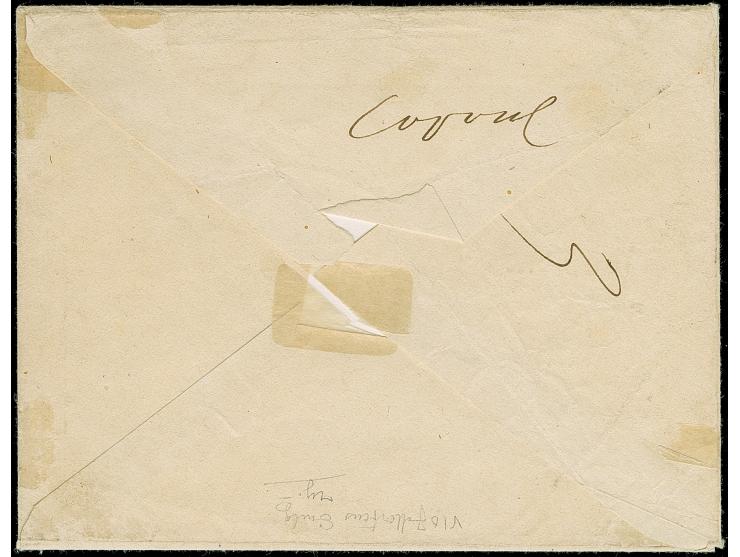 SARANSK: 10 kopeck brown &amp; blue, good to large even margins, with central dotted rectangular "326" and adjacent dry strik