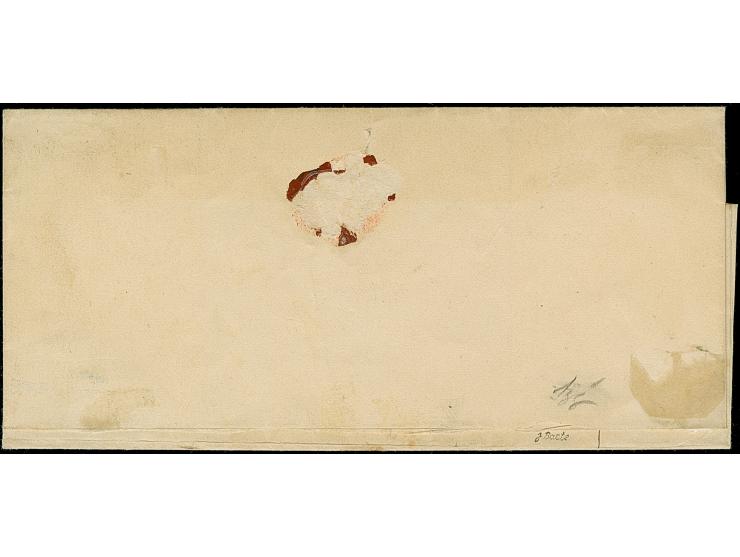 SCHRUNDEN (Latvia): 10 kopeck brown &amp; blue, good to large margins, tied by dotted rectangular "244", with adjacent pre-ph