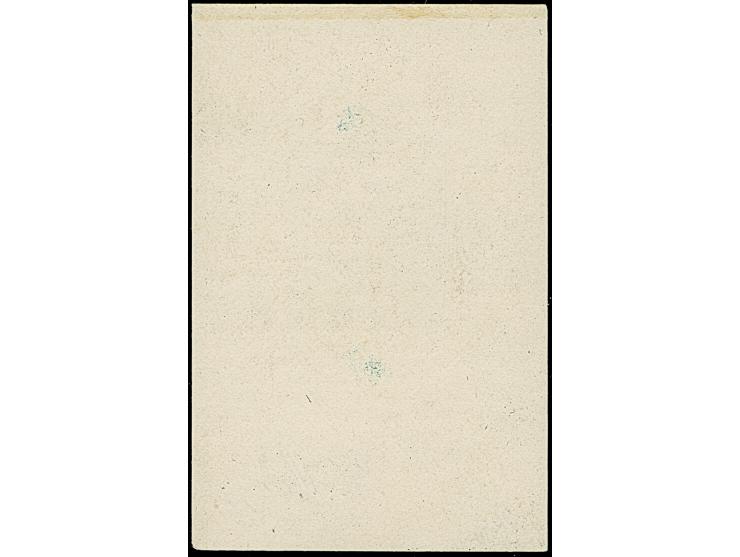 1939, Burg Karlstein 50H., schwarzblaugrün, Einzelabzug auf ungummiertem Papier (42x65mm), in von der endgültigen Ausgabe etw