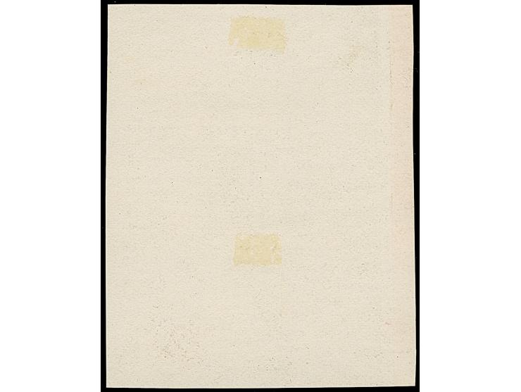 1939, Burg Karlstein 50H., graubraun, Einzelabzug auf ungummiertem Papier (55x65mm), in von der endgültigen Ausgabe etwas abw