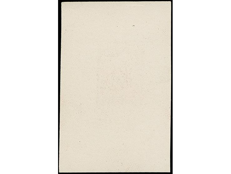 1939, Prag 1K. schwärzlichkarmin, Einzelabzug auf ungummiertem Papier (45x70mm), in von der endgültigen Ausgabe etwas abweich